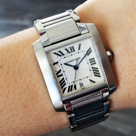 cartier tank stainless steel|cartier tank france.